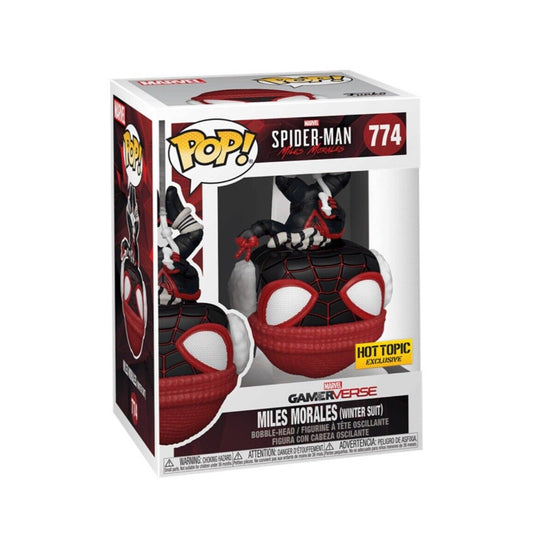 Funko Pop + Protector! Marvel #774 Spider-Man Miles Morales in Winter Suit (HT)