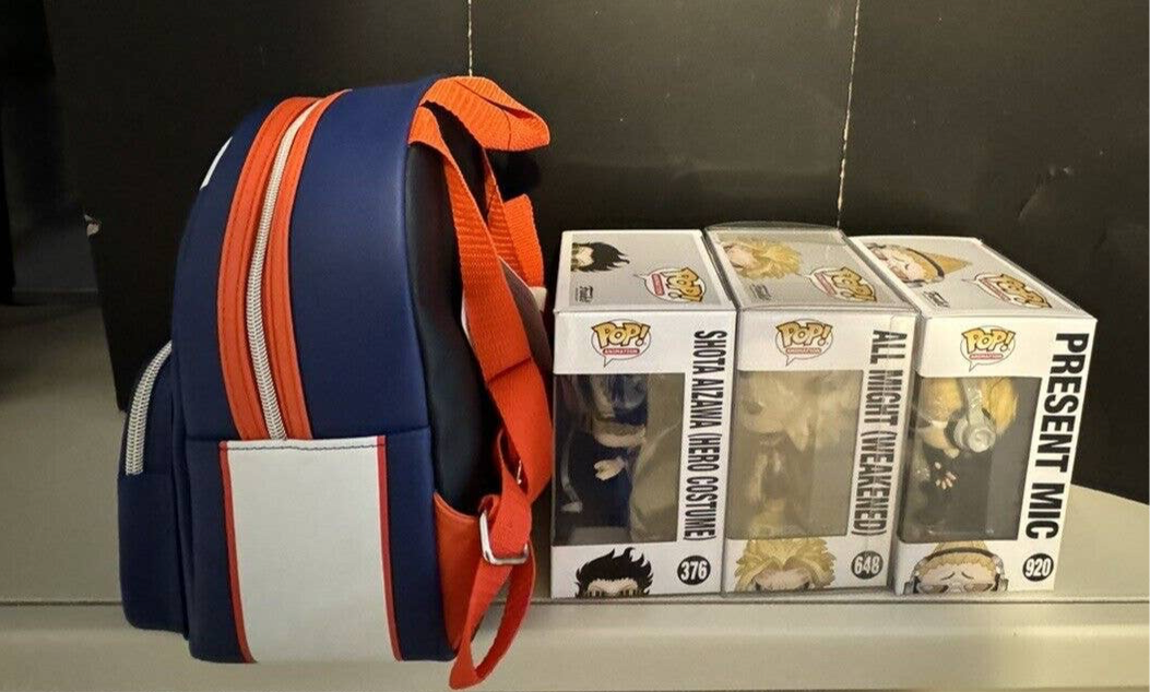 New My Hero Academia lot (Backpack and 3 MHA Funk Pops! (See Description & pics)