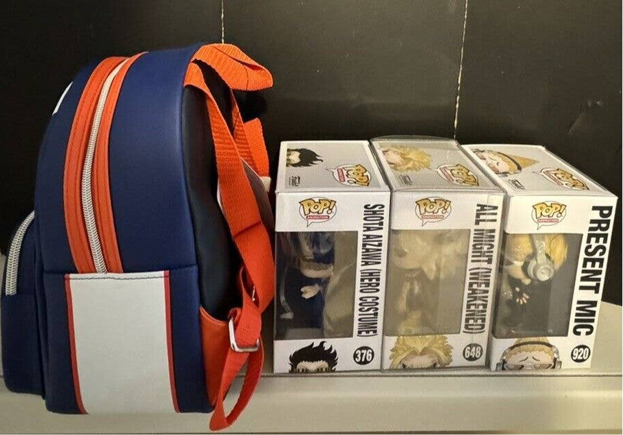 New My Hero Academia lot (Backpack and 3 MHA Funk Pops! (See Description & pics)