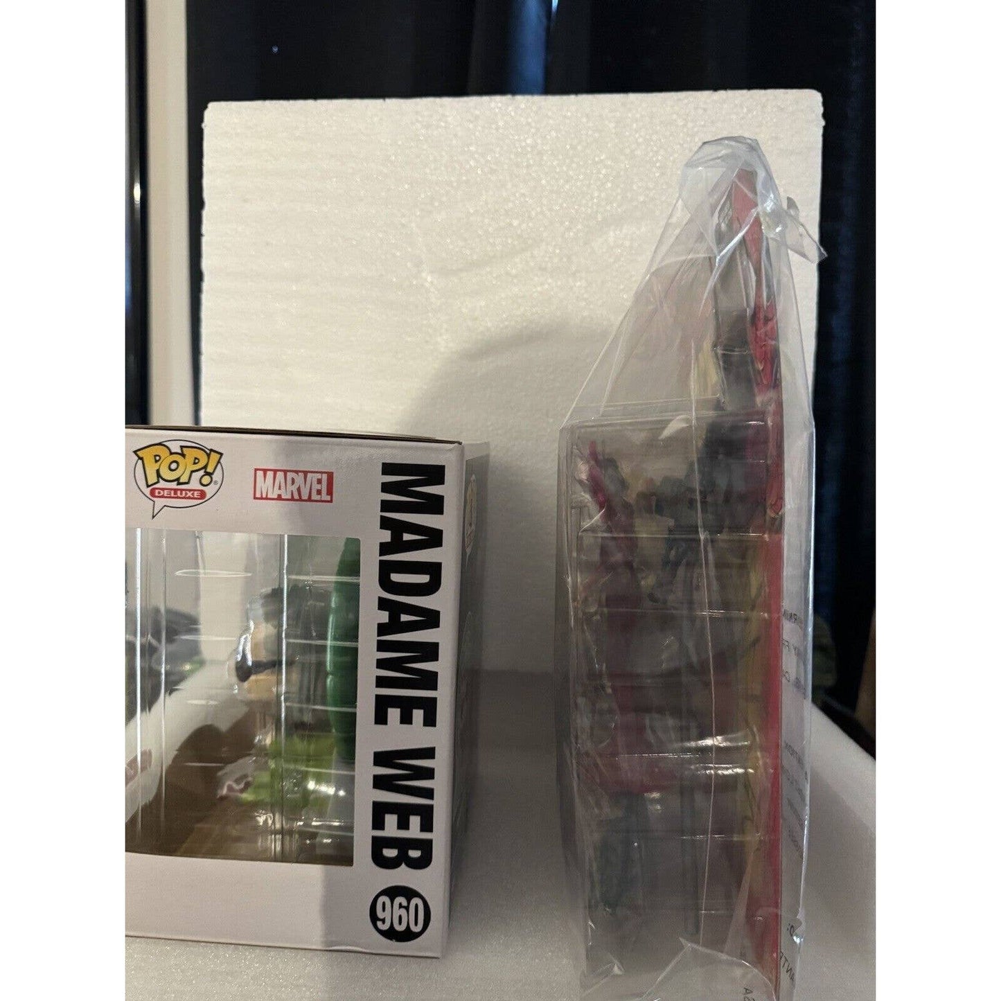 Madame Web Funko Pop #960 & Sneak Attack Madame Web Action Figure 1998 lot