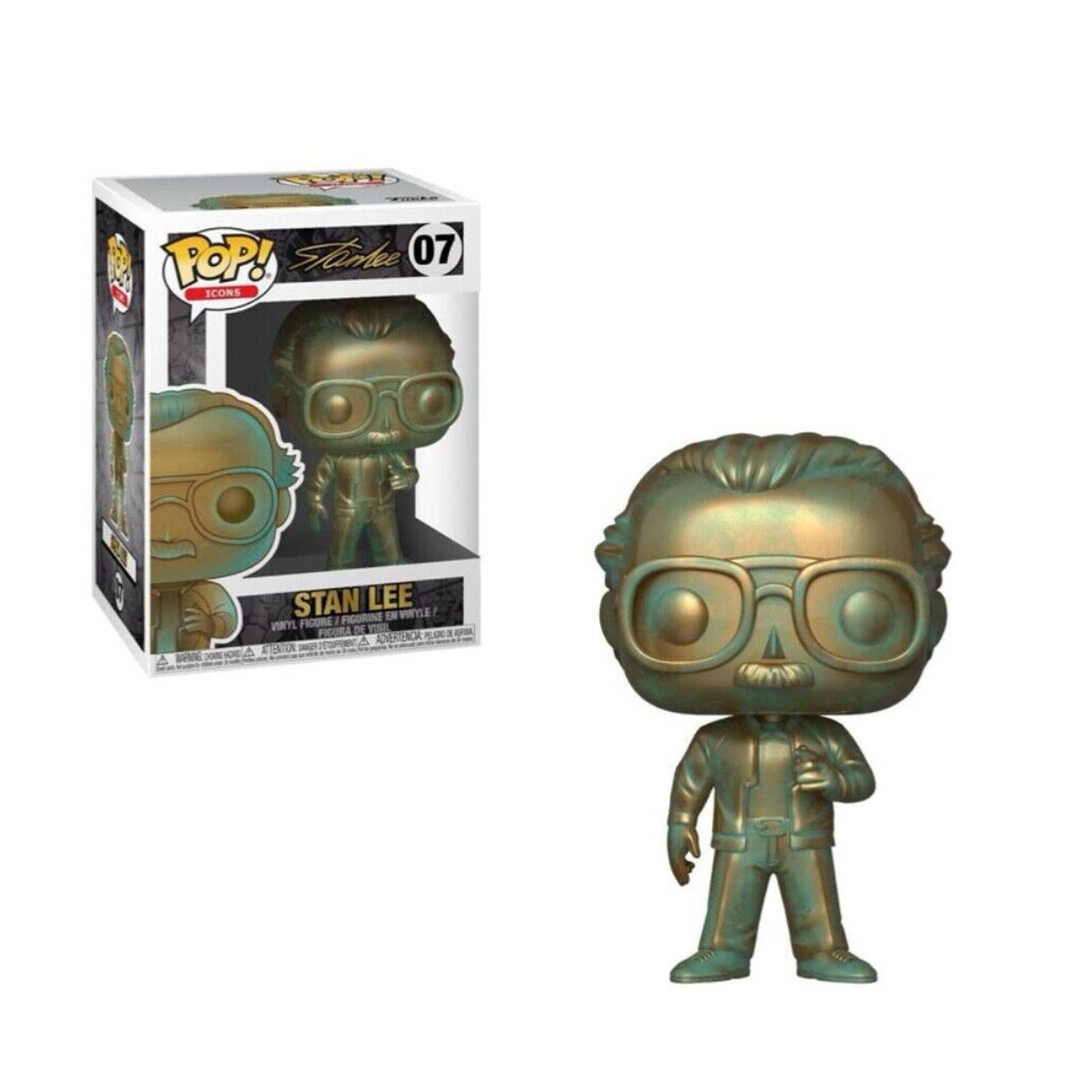 Funko POP! Icons Stan Lee (Patina) #7 Vinyl Figure New Vaulted Marvel